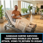 Professional surfer Koa Smith is recovering after a shark attack off Oahu, Hawaii. The father of two suffered severe leg injuries but managed to reach shore and survive the terrifying encounter.