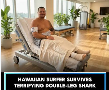 Professional surfer Koa Smith is recovering after a shark attack off Oahu, Hawaii. The father of two suffered severe leg injuries but managed to reach shore and survive the terrifying encounter.